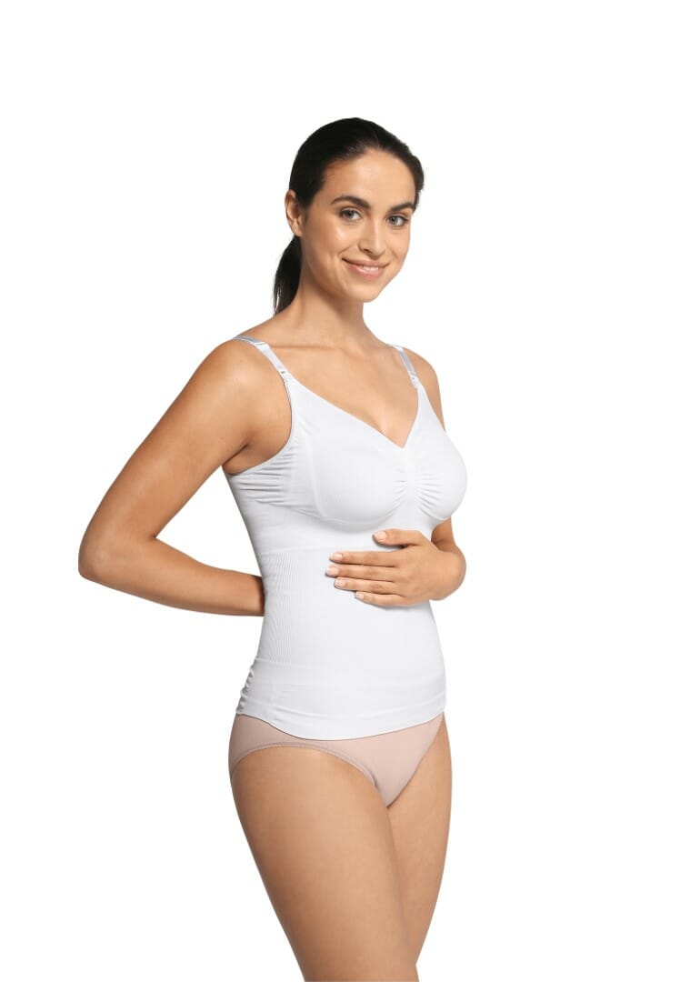 Carriwell Nursing undershirt, seamless - white, M