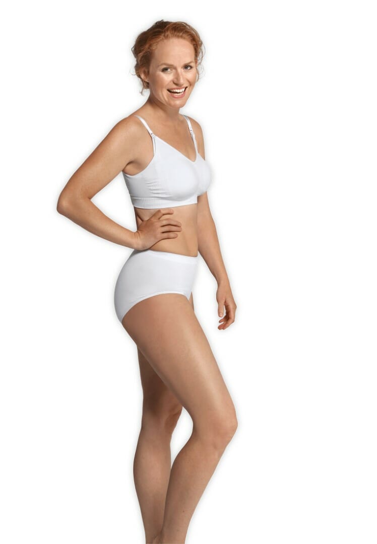 Carriwell Maternity and Nursing Seamless Bra - Original, White, IV/XL