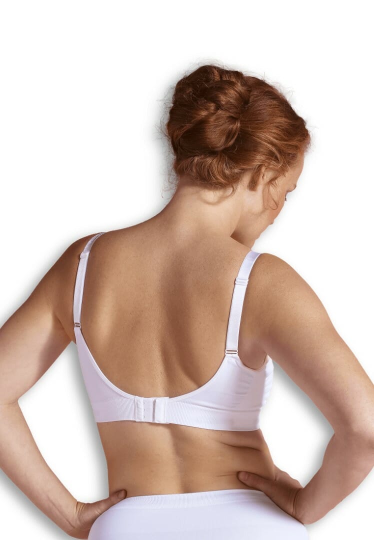 Carriwell Seamless Maternity and Nursing Bra - Original, White, II/M