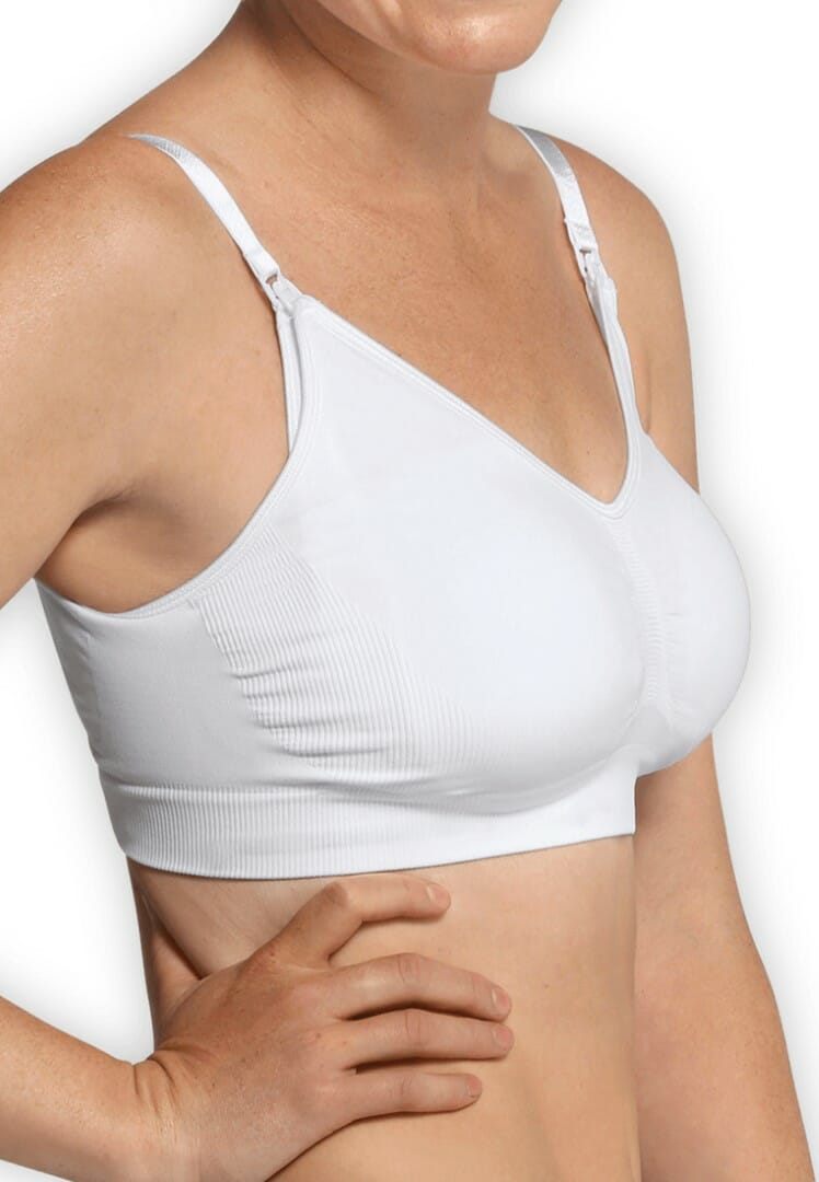 Carriwell Seamless Maternity and Nursing Bra - Original, White, II/M