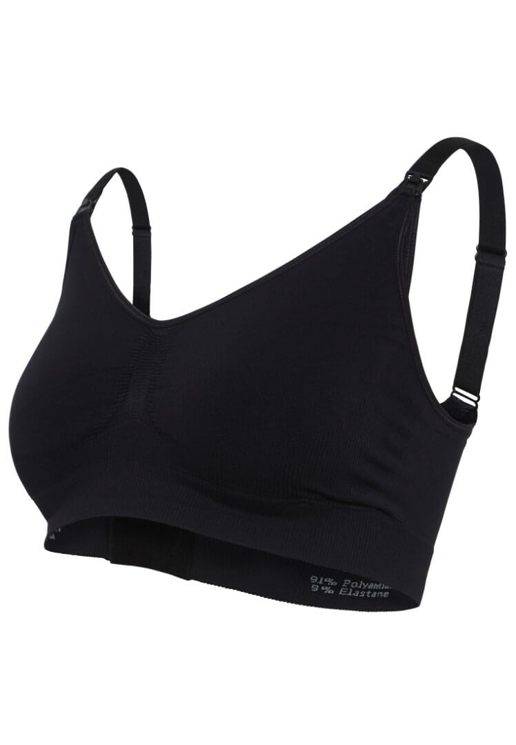 Carriwell Maternity and Nursing Seamless Bra - Original, Black, IV/XL