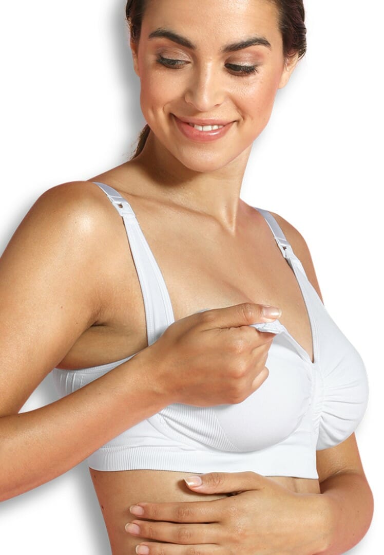 Carriwell Maternity and Nursing Bra GelWire Wire Free White, L