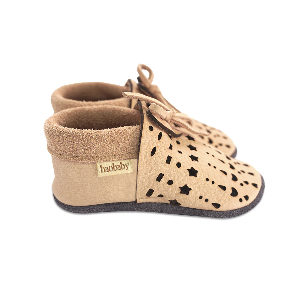 Baobaby Soft children's shoes, Sandals, Dots powder, XS