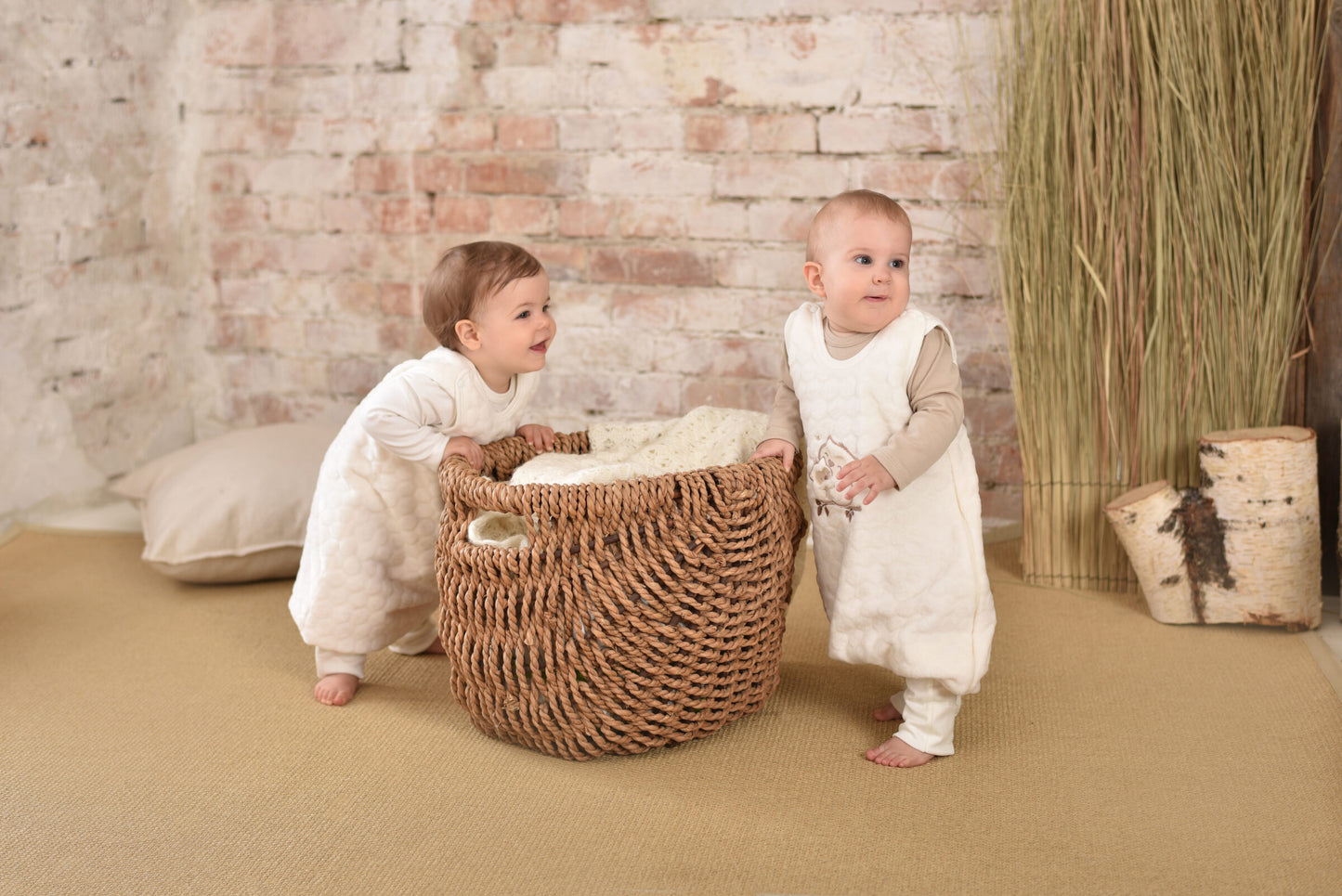 Kenguru Gold Sleeping bag with legs TOG2, "Popcorn-owl", 6-24m