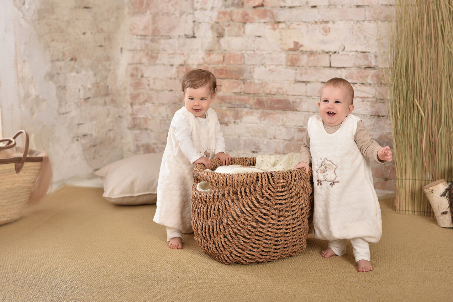 Kenguru Gold Sleeping bag with legs TOG2, "Popcorn-owl", 6-24m