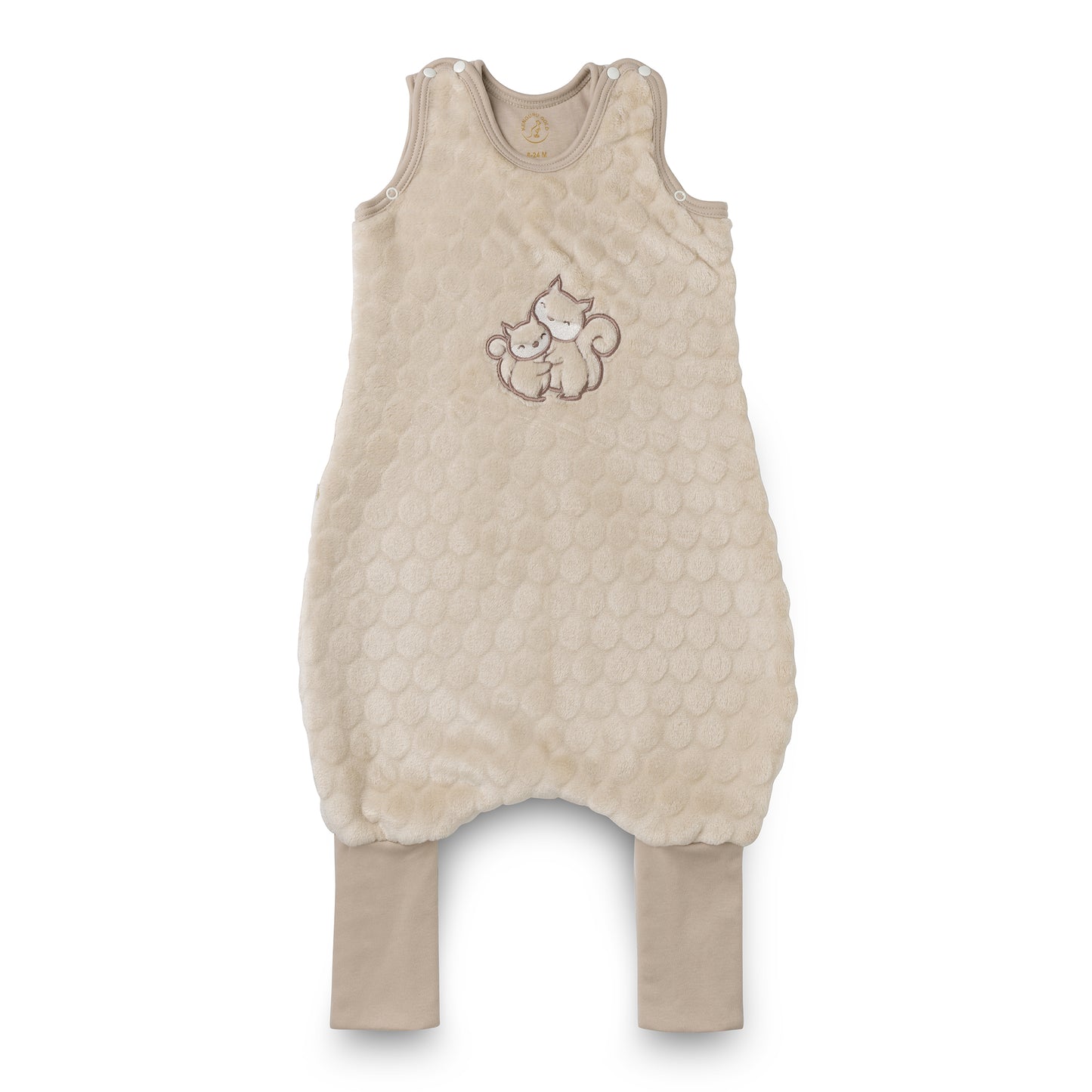 Kenguru Gold Sleeping bag with legs TOG2, "Popcorn-squirrel", 6-24m