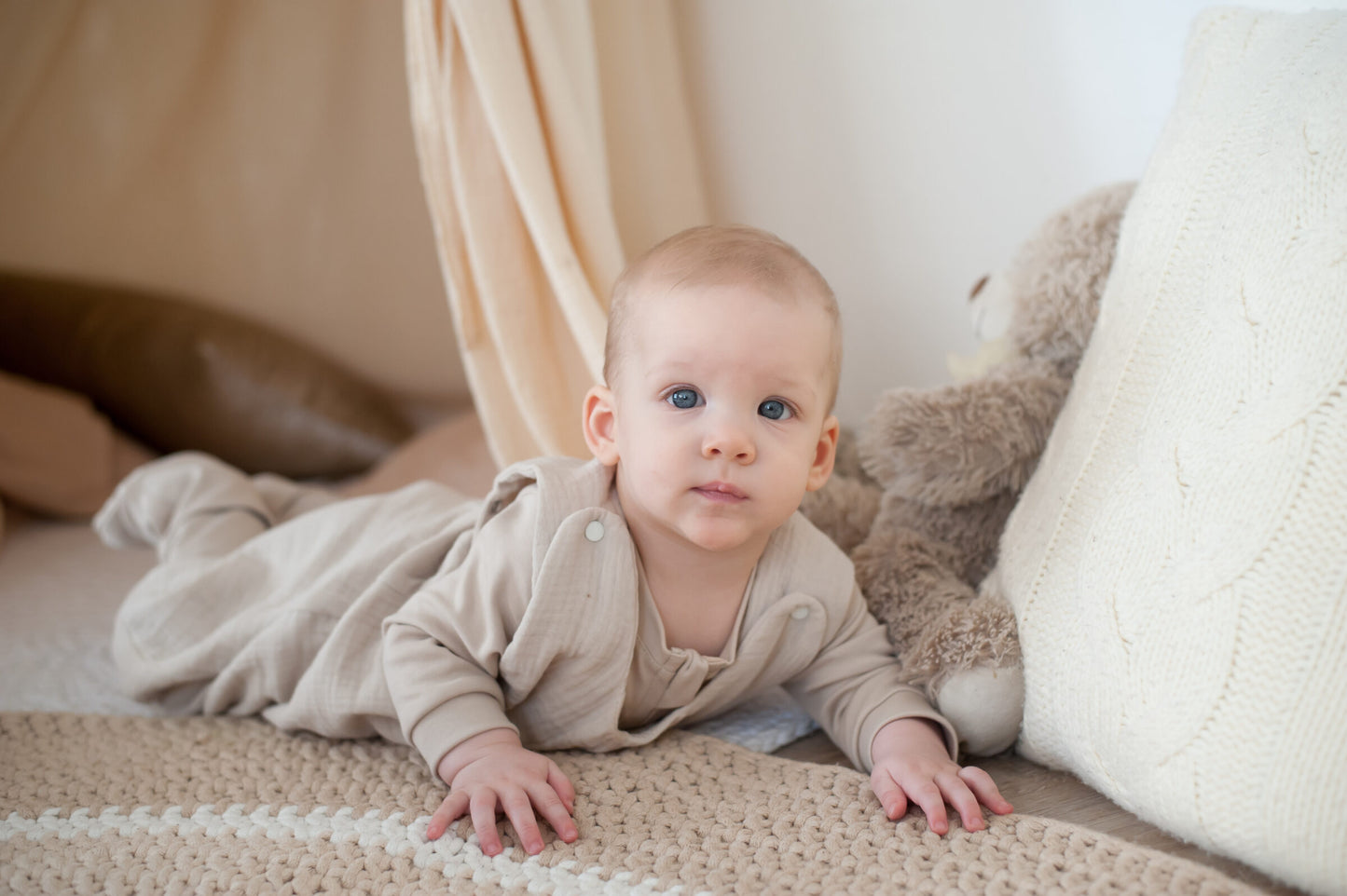 Kenguru Gold Vreća za spavanje od muslina TOG1, "hazelnut", 4-8m