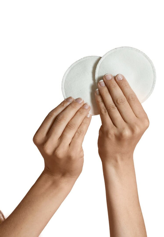 Carriwell Nursing pads, washable - white, 6 pieces in a package