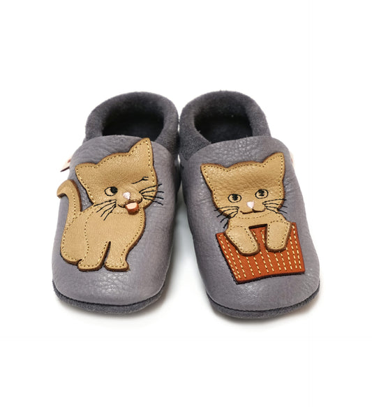 Baobaby Soft children's shoes, Classic, Cat's Kiss gray, XL