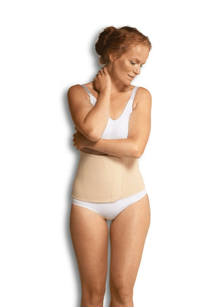 Carriwell Organic Cotton Velcro Belly Corset - Natural, S/M