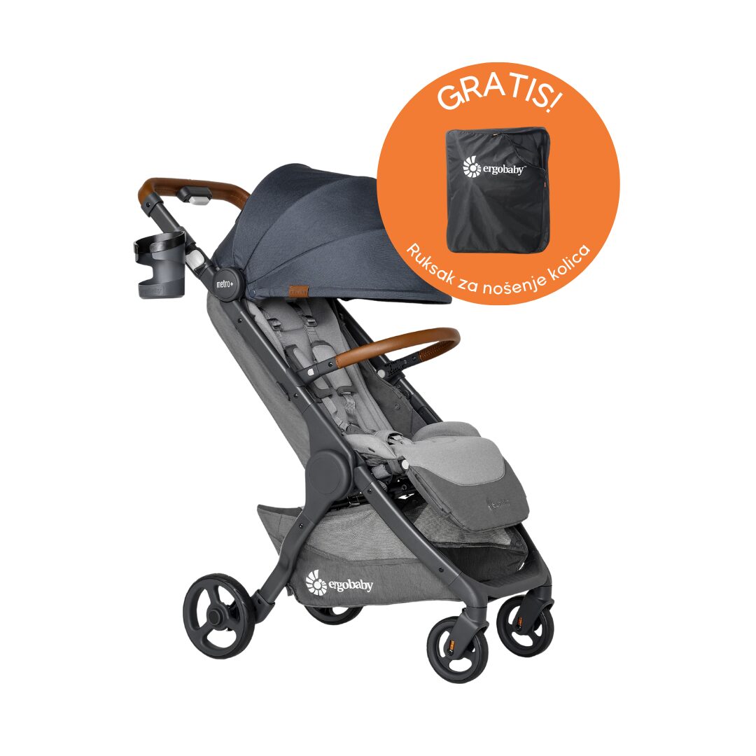 Metro+ Deluxe compact city stroller London Grey