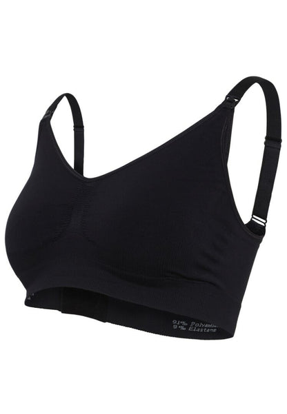 Carriwell Seamless Maternity and Nursing Bra - Original, Black, III/L