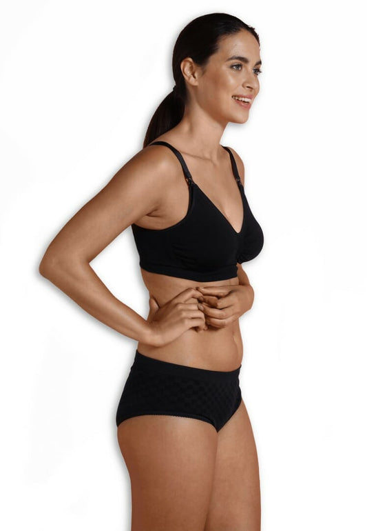 Carriwell Maternity and nursing bra padded black, XL