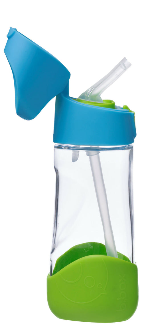 b.box Tritan™ bottle with straw, 450ml - ocean breeze
