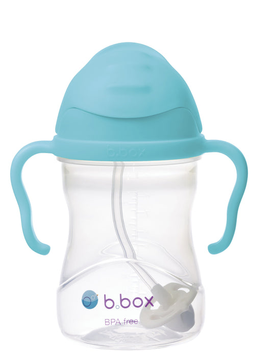 b.box Sippy cup bottle with straw - aqua