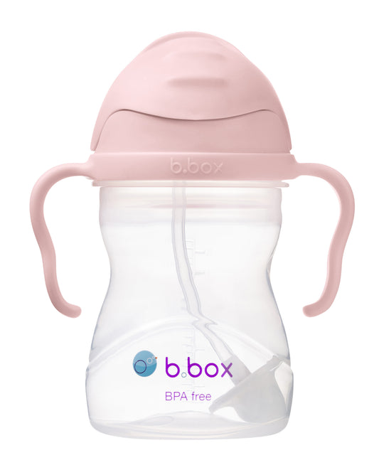 b.box Sippy cup bottle with straw - blush