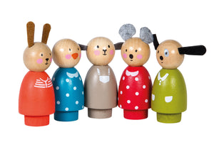 Moulin Roty La Grande Famille drvene figurice – 5 kom