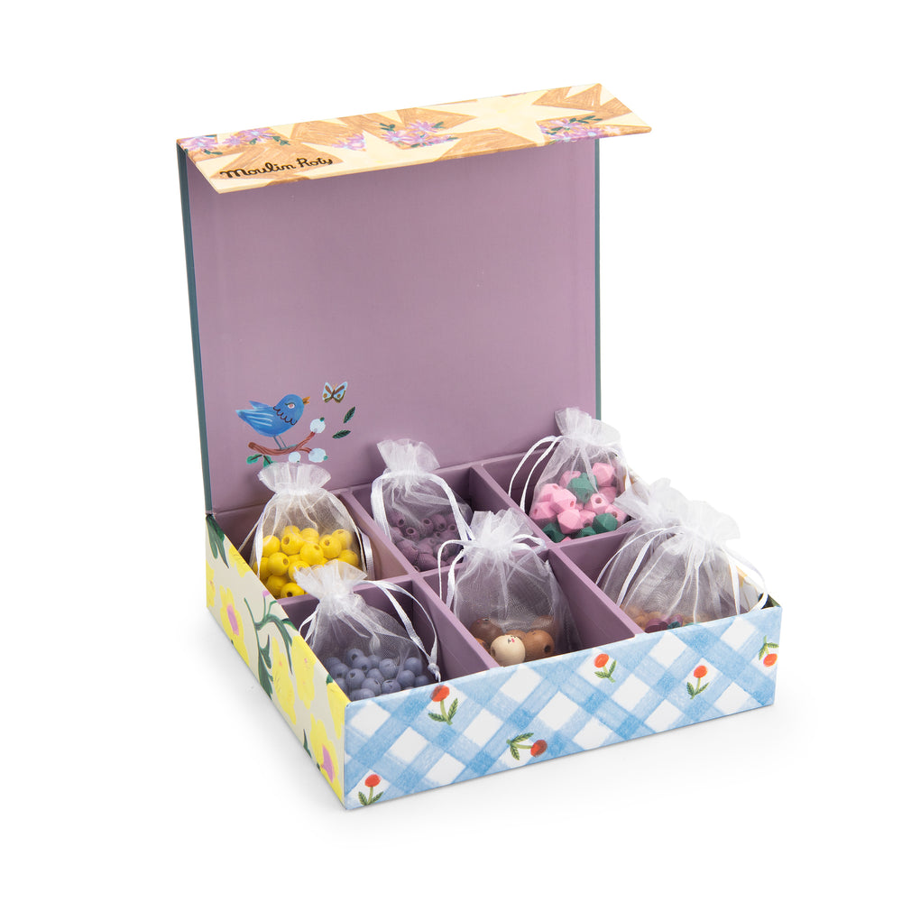 Moulin Roty Les Minouchkas set drvenih perlica