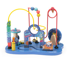 Moulin Roty drvena motorička igra s perlicama Puce & Pilou