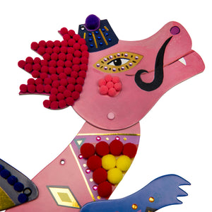 Moulin Roty kreativni set Zmaj s pomponima Les comètes filantes