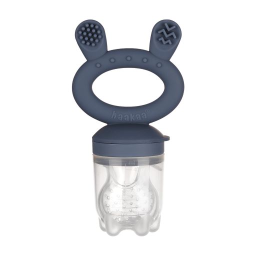 Set with feeding pacifier and cover (dark blue)