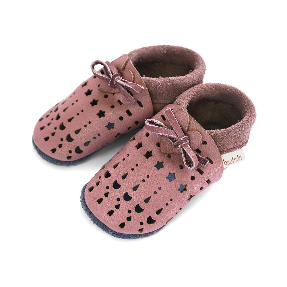 Baobaby Soft children's shoes, Sandals, Dots grapeshake, XS