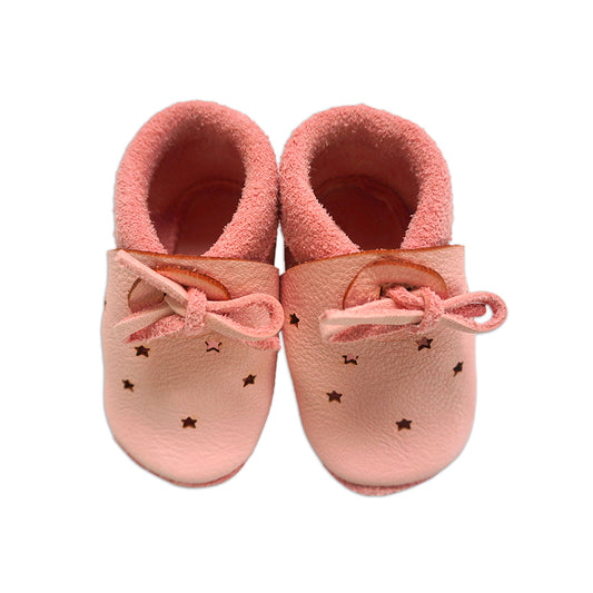 Baobaby Soft children's shoes, Sandals, Stars pink, S