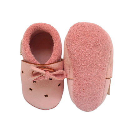 Baobaby Soft children's shoes, Sandals, Stars pink, XS