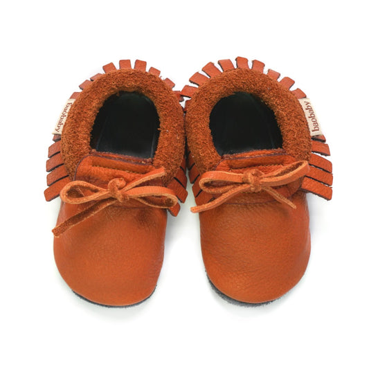 Baobaby Soft children's shoes, Moccasins, Hazelnut, S