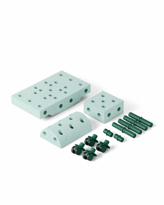 MODU Curiosity set, Ocean Mint / Forest Green