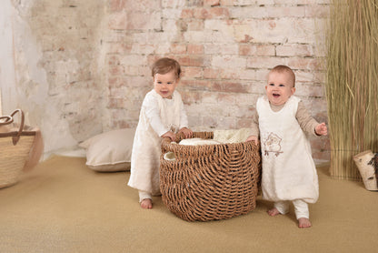Kenguru Gold Sleeping bag with legs TOG2, "Popcorn-owl", 6-24m