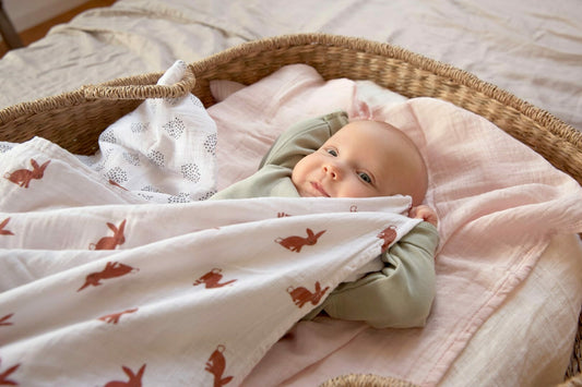 Lässig Tetra diaper M Little Forest Rabbit 3 pcs, 60 x 60 cm