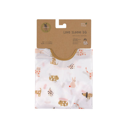 Lässig Bib with long sleeves 2 pcs Little Mateys orange 6-24 months.