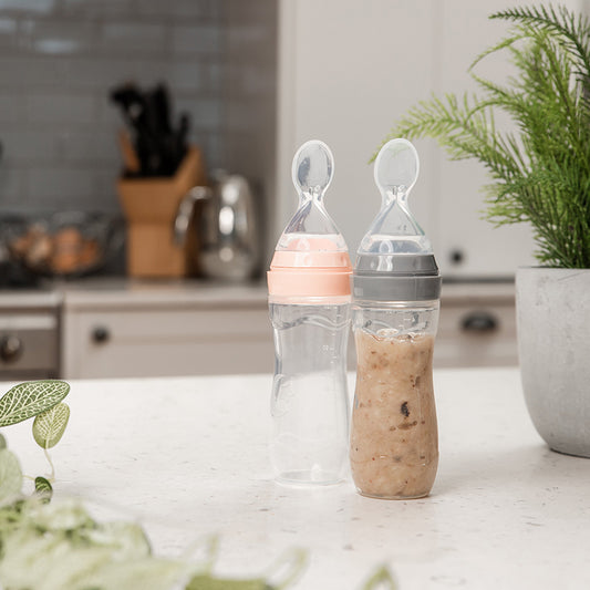 Children's bottle with spoon