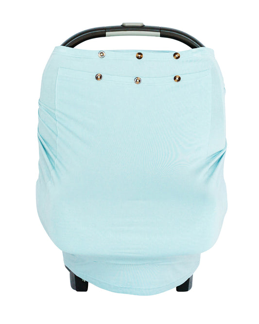 Snuggle Shield® LUXE Bamboo Multi-Use Antimicrobial Air Filtering Infant Cover Sky Blue