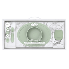 ezpz First Foods Set silikonski set za prvo hranjenje bebe