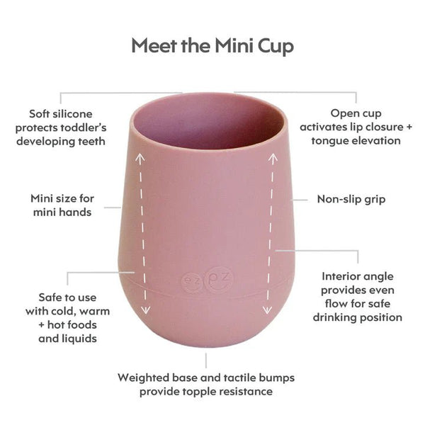ezpz Mini Cup + Straw Training System – Silikonska čaša sa slamkom - Patkica.eu