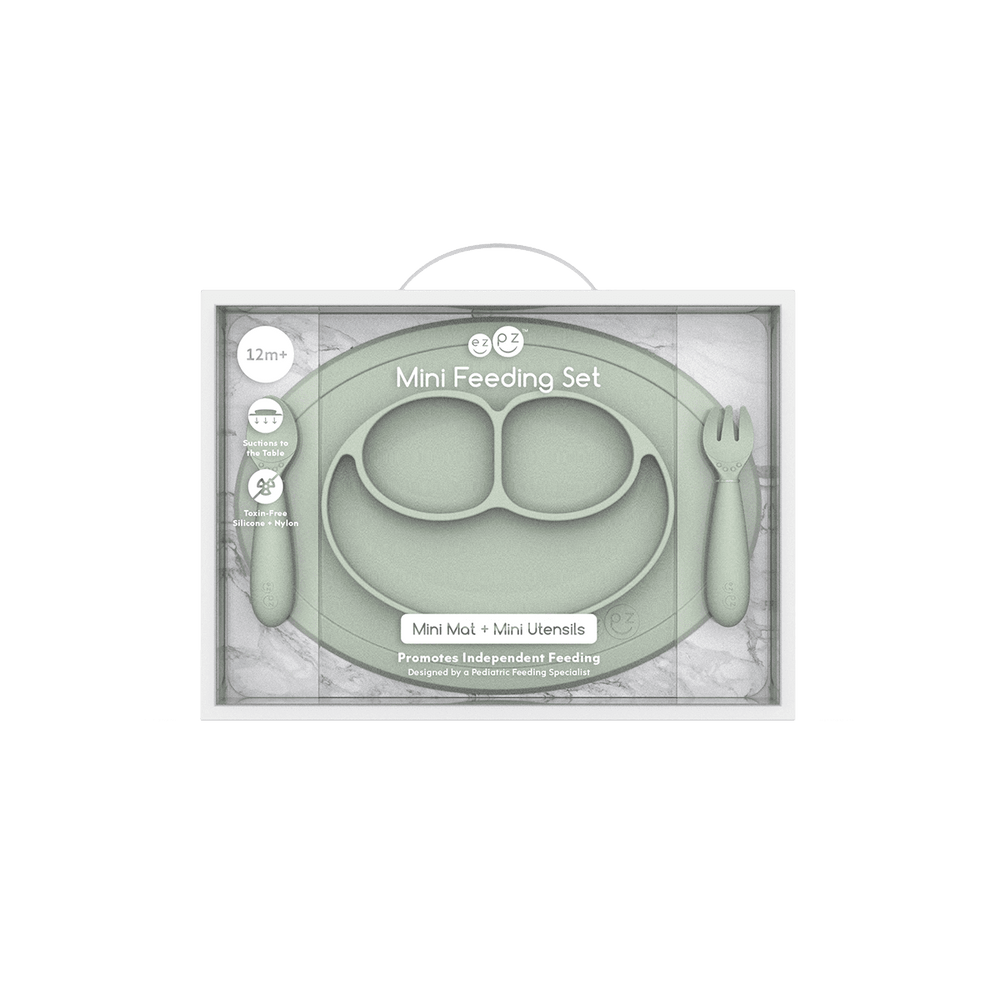 ezpz Mini Feeding Set – Set za samostalno hranjenje mališana - Patkica.eu