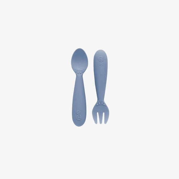 ezpz Mini Utensils – Dječja vilica i žlica za samostalno hranjenje - Patkica.eu