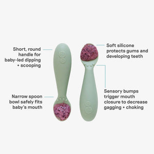 ezpz Tiny Spoon silikonske žličice za bebe od 6 mjeseci