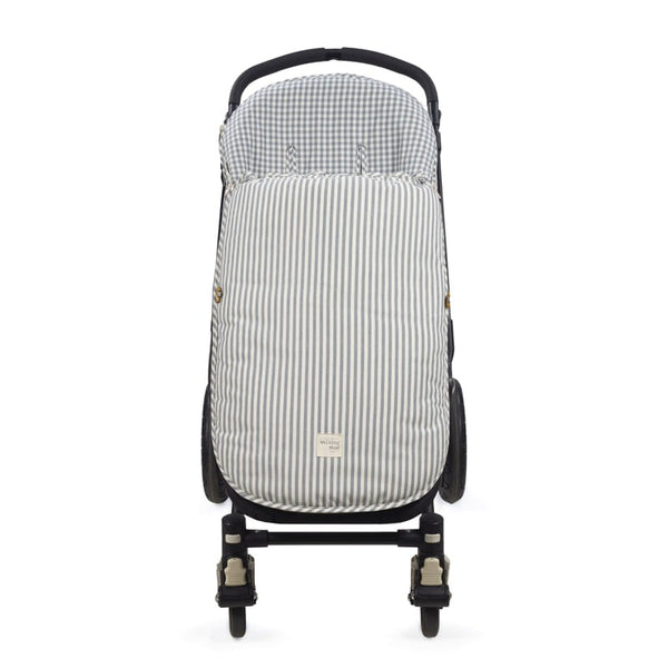 Walking Mum Praliné Vichy Strips Matcha vreća za kolica TOG 2,5