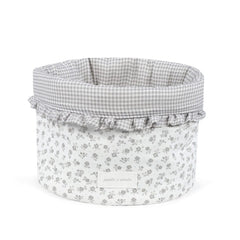 Pasito a Pasito organizator košara Little Bloom Flowers Grey