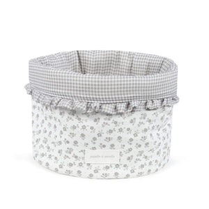 Pasito a Pasito organizator košara Little Bloom Flowers Grey