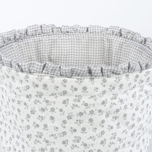 Pasito a Pasito organizator košara Little Bloom Flowers Grey