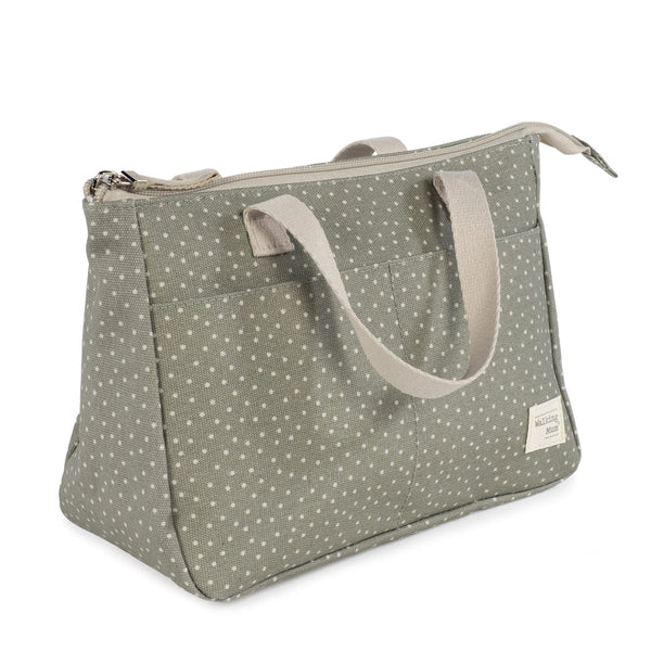Walking Mum toaletna torbica Polka Dot Poppy Moss