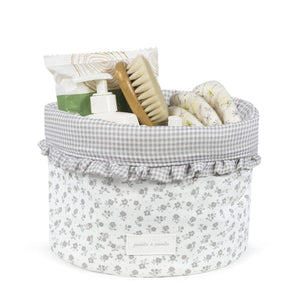 Pasito a Pasito organizator košara Little Bloom Flowers Grey