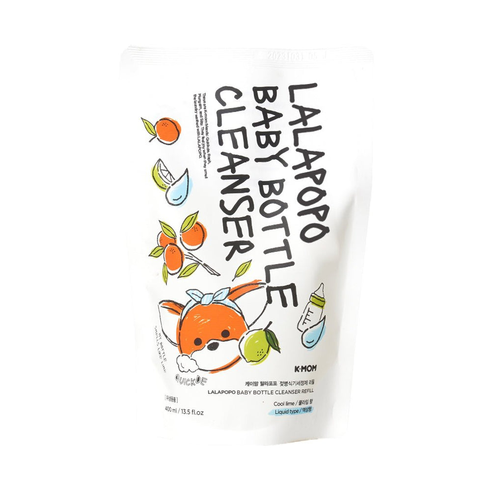 K - MOM Lalapopo sredstvo za pranje bočica, voća i povrća – vegansko i prirodno (Refill 400 ml) - Patkica.eu