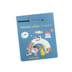 Moulin Roty čarobna paleta za slikanje Les Schmouks - Patkica.eu