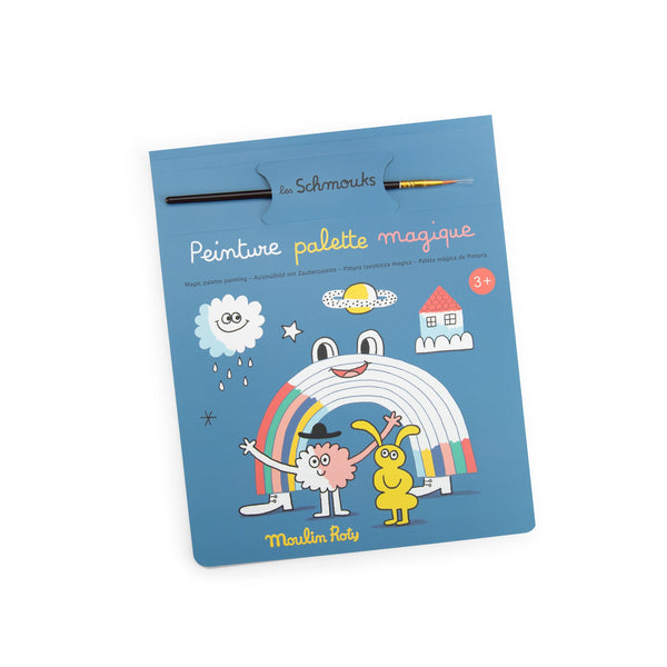 Moulin Roty čarobna paleta za slikanje Les Schmouks - Patkica.eu