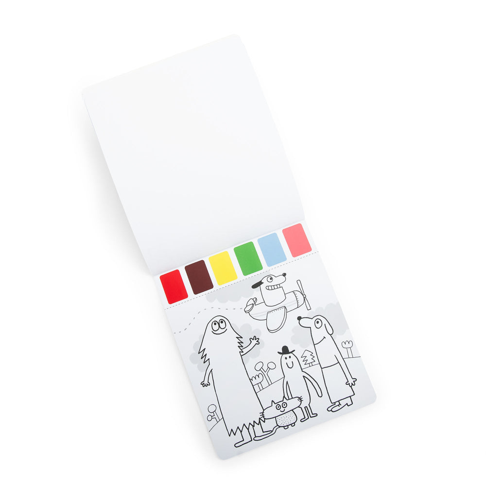 Moulin Roty čarobna paleta za slikanje Les Schmouks - Patkica.eu